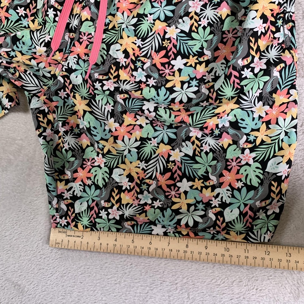 Chubbies‎ Shorts Mens 2XL Black Tropical Floral Swim Trunks Drawstring Lined - Picture 6 of 11